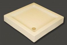 Sanimix akril zuhanytálca szögletes, 80x80x14 cm, szifonnal, fém lábbal 21.02.05