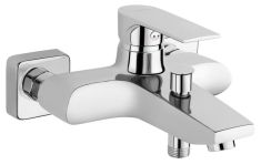 Ferro ALGEO SQUARE fali kádtöltő csaptelep, zuhanyszett nélkül, króm BAQ1