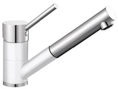 Blanco ANTAS-S mosogató csaptelep, kihúzható zuhanyfejes, fehér/króm HD, 515350
