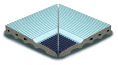 AQUA AZUL /AS 044 26.2x26.2 medence belső sarokelem csúszásmentes Rosagres