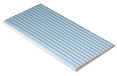 AQUA AZUL /AS 003 11.9x24.4 bordázott felületű. hosszú oldalán kerekített lap csúszásmentes Rosagres