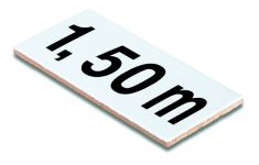 AQUA BLANCO /AS 122N9 11.9x24.4 vízmélységjelölő-lap csúszásmentes Rosagres