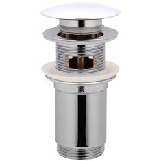 Arezzo Design Click-clack lefolyó, túlfolyós mosdóhoz, G1 1/4, fehér, AR-726W