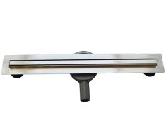 Arezzo Design Keskeny rozsdamentes acél zuhanyfolyóka, Steel ráccsal, 80 cm, AR-800K