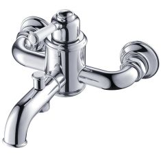 Arezzo Design OLDFIELD egykaros, fali kádtöltő csaptelep, zuhanyszett nélkül, króm, AR-51020