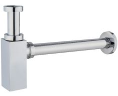 Arezzo Design SQUARE mosdó szifon, G1 1/4 csőmenet, szögletes, króm, AR-244