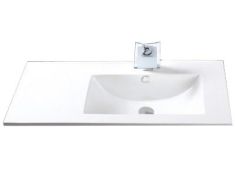 Arezzo Design TEXAS aszimmetrikus beépíthető mosdó, jobbos, 90x46 cm AR-090J