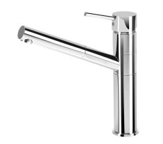 Deante ASTER mosogató csaptelep, kihúzható zuhanyfejes, króm BCA071M