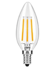 Avide FILAMENT CANDLE retro LED izzó, E14, 4W, meleg fehér fényű ABLFC14WW-4W