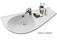 Ravak AVOCADO COMFORT" mosdó, 95x53, öntött márvány, jobbos, csaplyukkal XJ9P1100000"