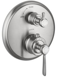 AXOR Montreux falba építhető termosztátos zuhany csaptelep, szálcsiszolt nikkel 16821820 Hansgrohe