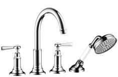 AXOR Montreux 4-lyukú burkolatra szerelhető kád csaptelep, króm 16554000 Hansgrohe