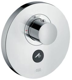 AXOR ShowerSelect Round termosztátos highflow csaptelep, szálcsiszolt nikkel 36726820 Hansgrohe