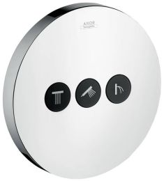 AXOR ShowerSelect Round termosztátos zuhany csaptelep, szálcsiszolt nikkel 36727820 Hansgrohe