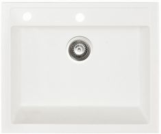 Marmorin BARIO egymedencés gránit mosogató, fehér 120103006