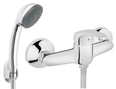 Ferro BASIC fali zuhany csaptelep, zuhanyszettel, króm BBC77