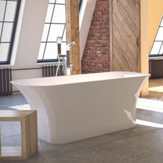 Besco ASSOS szabadon álló kád, click-clack lefolyóval, 160x70 cm