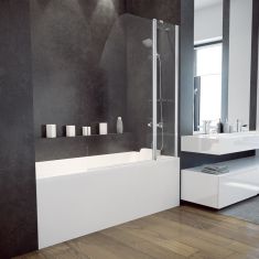 Besco AVIS 2 részes kádparaván, 120x145 cm, 0378