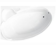 Besco FINEZJA NOVA aszimmetrikus akril kád, balos, 155x95 cm, 0443