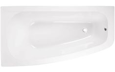 Besco LUNA aszimmetrikus akril kád, balos, 150x80 cm