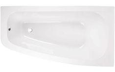 Besco LUNA aszimmetrikus akril kád, jobbos, 150x80 cm