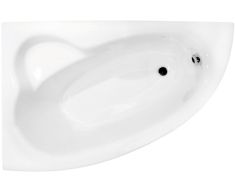 Besco NATALIA aszimmetrikus akril kád, balos, 150x100 cm