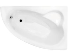 Besco NATALIA aszimmetrikus akril kád, jobbos, 150x100 cm