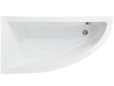 Besco PRAKTIKA aszimmetrikus akril kád, balos, 150x70 cm