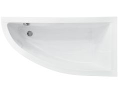 Besco PRAKTIKA aszimmetrikus akril kád, jobbos, 150x70 cm