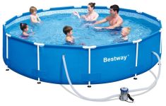 Bestway ELBA SUPERIOR fémvázas medence, 366x100, létrával, vízforgatóval FFA 690