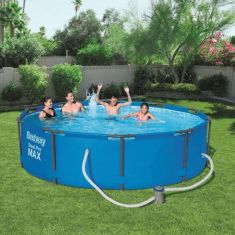 Bestway MAUI SUPERIOR kerti medence, fémvázas, 305x76 cm, vízforgatóval, FFA 672