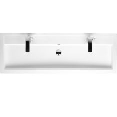 Riho BOLOGNA 100x48x8 öntött márvány mosdókagyló, két csaplyuk F7BO110048121