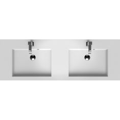 Riho BRONI dupla mosdó 2 csaplyuk 2 medencés 140x48 F7BR114048122