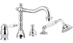 Bugnatese OXFORD peremre szerelhető 4 üléses kádtöltő csaptelep réz 6355RA