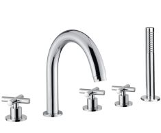 Bugnatese RODOS peremre szerelhető 5 üléses kádtöltő csaptelep króm 7380CR