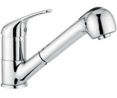 Bugnatese XARA mosogató csaptelep, kihúzható zuhanyfejes, króm 6595CR