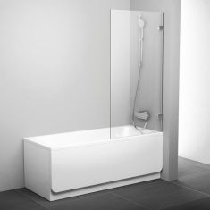 Ravak BVS1-80 kádparaván, 1 részes, 80x150 balos, króm keret/Transparent üveg 80x150 7U840A00Z1