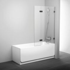 Ravak BVS2-100 L kádparaván, 2 részes, 100x150 balos, króm keret/Transparent üveg 7ULA0A00Z1