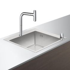 Hansgrohe C71-F450-06 mosogatótálca 55x50 cm, csapteleppel, króm 43201000