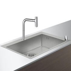Hansgrohe C71-F660-08 mosogatótálca  76x50 cm, csapteleppel, króm 43202000