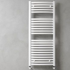 Caleido MARABU törölközőszárító radiátor, íves, 181.8x60 cm, fehér 181600