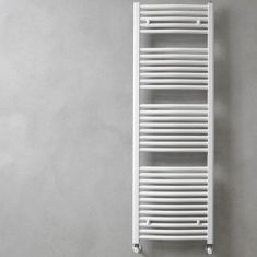 Caleido RONDINE törölközőszárító radiátor, íves, 118.6x60 cm, fehér 251260