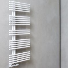 Caleido PAVONE törölközőszárító radiátor, egyenes, 179.2x61 cm, fehér 615017