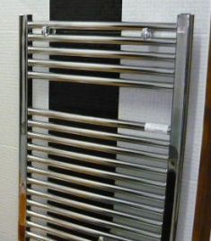 Caleido RONDINE törölközőszárító radiátor, íves 118.6x60 cm, króm 251260CR