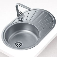 Teka Centroval DR-77 rozsdamentes mosogatótálca, 77x50 cm, ovális, 40127301