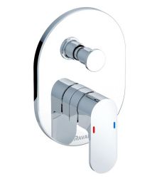 Ravak CHROME falba süllyesztett kád-zuhany csaptelep váltóval R-Boxhoz CR.065.00 X070056