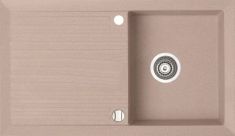 Marmorin CIRE egymedencés gránit mosogató, csepegtetővel, homok 375113007