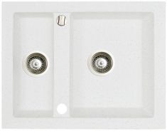 Marmorin CIRE egymedencés gránit mosogató, gyümölcsmosóval fehér 375503006