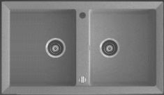 Marmorin CIRE kétmedencés gránit mosogató, szürke 375203003
