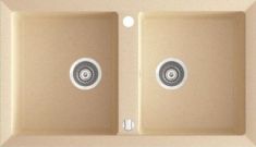 Marmorin CIRE kétmedencés gránit mosogató, bézs 375203001